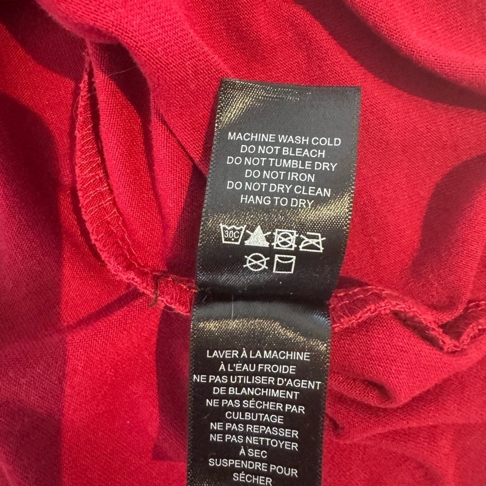 Studio By Liz Claiborne Red Women's Top Long Sleeve Cowl Neck Size S/P - Picture 8 of 10